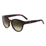  Mắt kính Chloe Gradient Brown Round Ladies Sunglasses CE699SA 218 55-19-135 