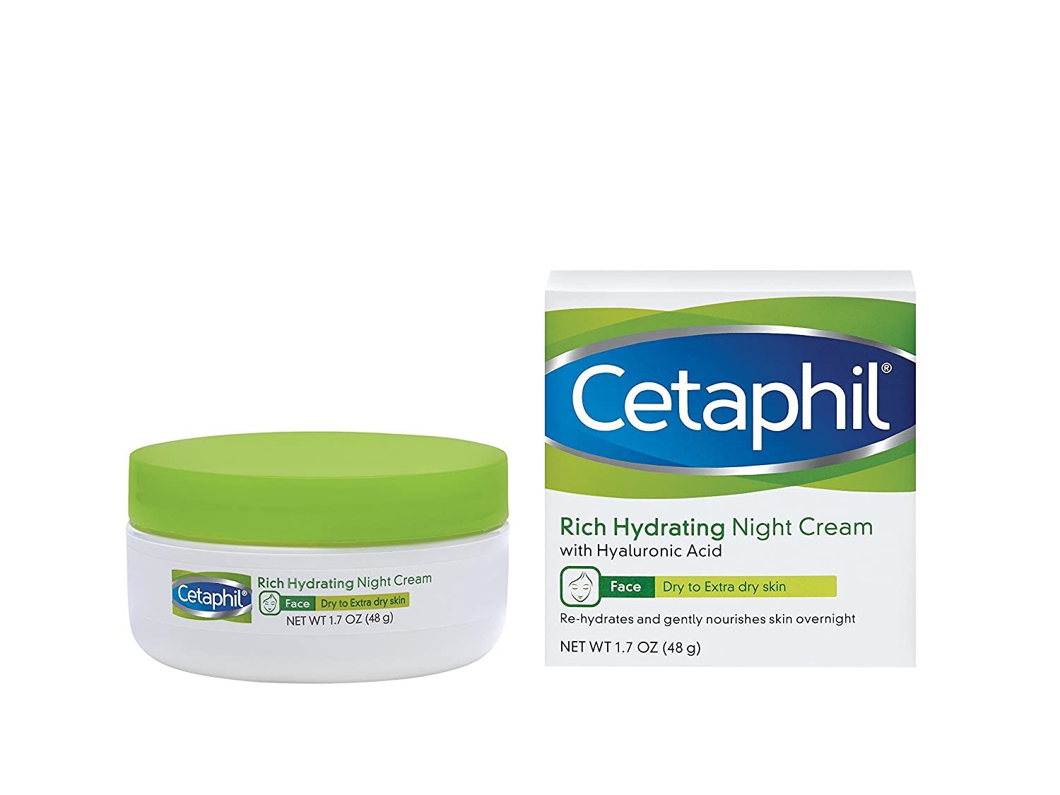  Kem dưỡng da ban đêm Cetaphil  with Hyaluronic Acid 1.7Oz 48g 