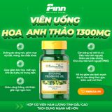  Viên uống tinh dầu hoa anh thảo Puritan's Pride Evening Primrose Oil 1300mg 120 viên 