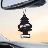  Set 6 cây thông thơm xe Little Trees Black Ice Air Freshener 