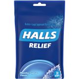  Kẹo ngậm giảm ho Halls Relief Mentho-Lyptus Flavor Cough Drops 30 viên 