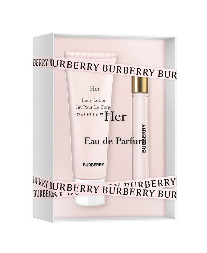  Set 2 Burberry Her Eau De Parfum Spray 0.25 Fl.oz Body Lotion 1 Oz 