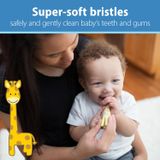  Set bàn chải và kem đánh răng cho bé Dr. Brown's Infant-to-Toddler Training Toothbrush Baby Toothpaste Strawberry Giraffe 0-3 tuổi 1.4Oz 40g 