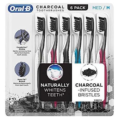  Set 6 Bàn chải Oral-B Toothbrush Charcoal Infused CrossAction Bristles (Medium) 