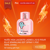  (SALE-SNH) Nước hoa Lacoste Ladies L.12.12 Pour Elle Sparkling EDT Spray 1.7Oz 50ml 
