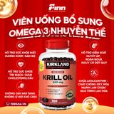 Viên uống bổ sung Kirkland Krill Oil 500mg 180 viên 
