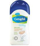  (SALE-T10/25) Lotion dưỡng da cho bé Cetaphil Baby Daily Lotion with Organic Calendula Sweet Almond Oil and Sunflower Oil 13.5Oz 399ml 
