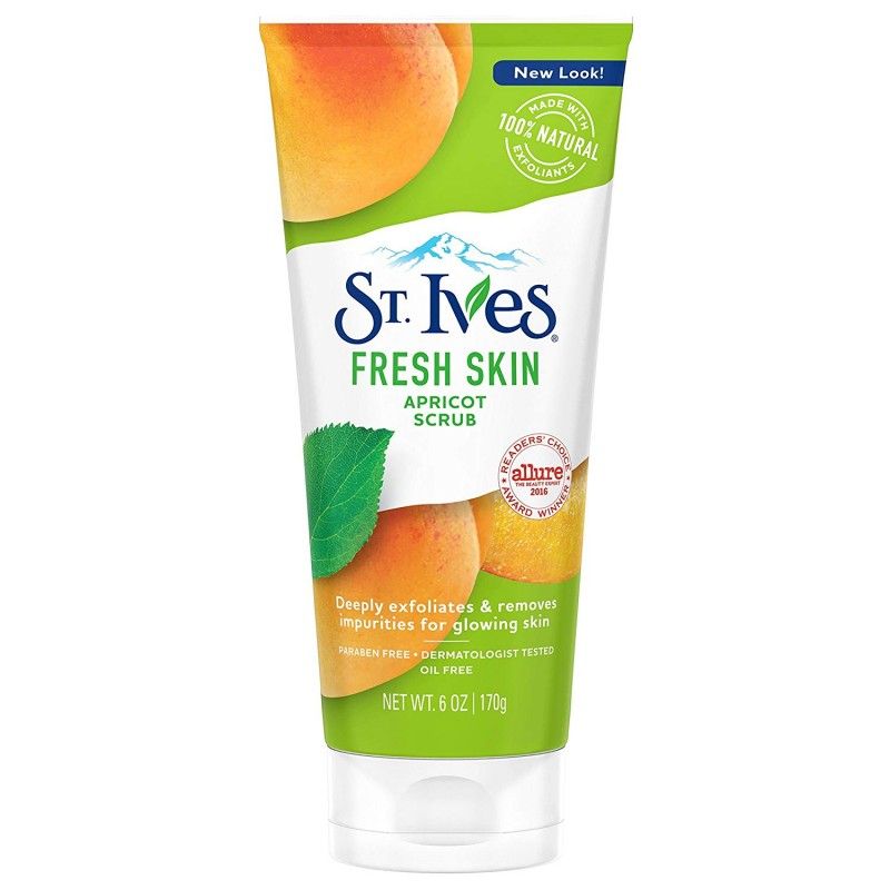  Sữa rửa mặt tẩy tế bào chết hương trái mơ tươi mát St.Ives Fresh Skin Apricot Scrub 6Oz 170g 