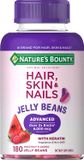  Kẹo dẻo đẹp da, tóc, móng Nature's Bounty Optimal Solutions Advanced Hair, Skin & Nails Jelly Beans with Biotin, Mixed Fruit Flavor 180 viên 