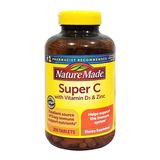  Viên uống tăng cường miễn dịch Nature Made Super C With D3 & Zinc – 200 viên 