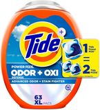  Viên giặt Tide Ultra OXI Power PODS with Odor Eliminators Laundry Detergent 63 viên 