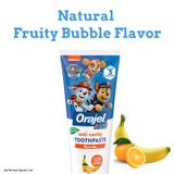  Kem đánh răng cho bé từ 2 đến 10 tuổi Orajel Kids Paw Patrol Anti-Cavity Fluoride Toothpaste Natural Fruity Bubble 4.2Oz 119g 