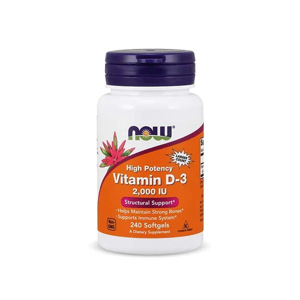  Viên uống bổ sung vitamin D-3 2,000 IU Now Supplements High Potency 240 viên 