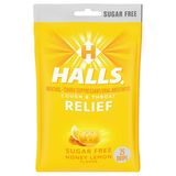  Kẹo ngậm ho Halls Mentho-Lyptus Drops Sugar Free Honey-Lemon 25 viên 