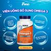  Viên uống dầu cá Now Molecularly Distilled Omega-3 1000mg Fish Oil 180 EPA /120 DHA 200 viên 