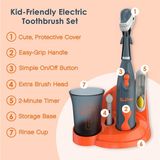  (SALE-SNL) Set bàn chải pin cho bé Brusheez® Kids Electric Toothbrush Set Shadow The Shark 