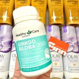  (Úc) Viên uống bổ não Healthy Care Ginkgo Biloba 2000mg 100 viên 