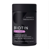  Viên uống bổ sung Biotin Sports Research with Coconut Oil 10000mcg 120 viên 