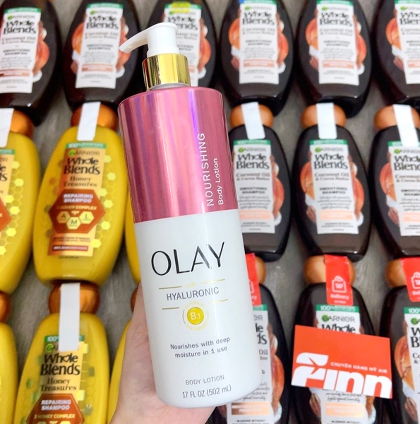  Sữa dưỡng thể Olay Nourishing + Hyaluronic Acid Lotion 17Oz 502ml 