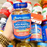  Viên dầu cá hồi Pure Alaska Omega Wild Salmon Oil 1000mg 210 viên 