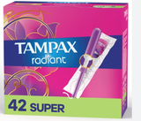  Băng vệ sinh Tampax Radiant Super Absorbency Tampons 42 miếng 
