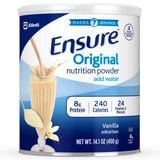  Sữa Mỹ Ensure Powder Vanilla 14.1Oz 400g 