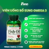  Viên uống bổ sung Omega Nature's Bounty Odor-Less Fish Oil 1400mg 130 viên 