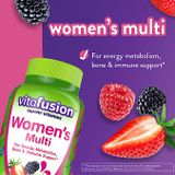  Viên uống bổ sung Vitamin cho nữ Vitafusion Women's Gummy Vitamins, Natural Berry Flavors, 150 viên 