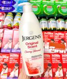  Lotion dưỡng da Jergens Original Scent with Cherry Almond Essence Dry Skin Moisturizer Long Lasting Hydration 21Oz 621ml 