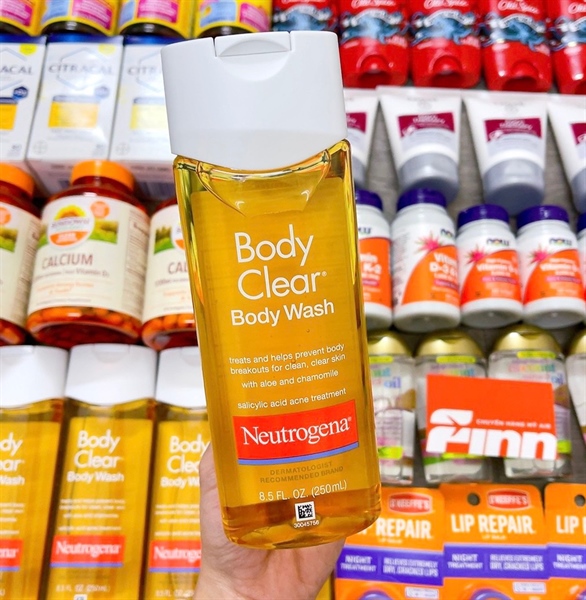  Sữa tắm giảm mụn Neutrogena Body Clear Body Wash 8.5Oz 250ML 