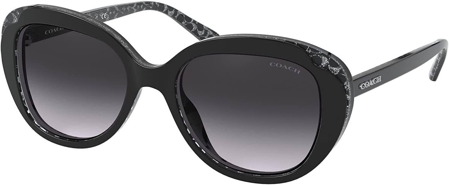  Mắt kính Coach Sunglasses HC 8289F 55828G 55 Black Glitter 