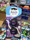  Set 2 nước hoa thơm xe Febreze Car Air Freshener Vent Clips Midnight Storm Scent 0.07Oz 2.2ml 