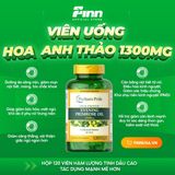  Viên uống tinh dầu hoa anh thảo Puritan's Pride Evening Primrose Oil 1300mg 120 viên 