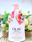  CTY - Sữa tắm Olay Fresh Outlast Body Wash Notes of Watermelon & Agave 24HR Fresh Vibes 975mL 33Oz 