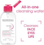  (Nắp nhấn UK ) Nước tẩy trang dịu nhẹ Bioderma Hồng Sensibio H2O Pump 28.7Oz 850ml 