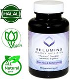  Viên uống trắng da Relumins Advance Nutrition Vitamin C Complex MAX Skin Brightening with Rose Hips & Bioflavinoids - 60 viên 