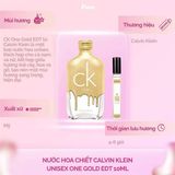  (SALE-SNH) Nước hoa chiết Calvin Klein Unisex One Gold EDT Spray 10ml 