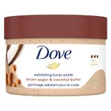  Tẩy tế bào chết cơ thể Dove Exfoliating Body Polish Scrub For Silky Smooth Skin Brown Sugar & Coconut Butter 10.5Oz 298g 