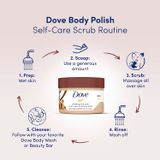  Tẩy tế bào chết cơ thể Dove Exfoliating Body Polish Scrub For Silky Smooth Skin Brown Sugar & Coconut Butter 10.5Oz 298g 
