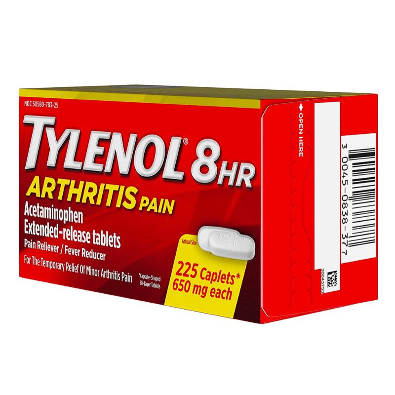  Viên uống giảm đau, điều trị viêm khớp Tylenol 8Hr Arthritis Pain 650mg 225 viên 