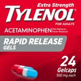  Viên uống giảm đau, hạ sốt Tylenol Extra Strength Rapid Release Gels with Acetaminophen, Pain Reliever & Fever Reducer, 24 viên 