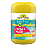  Kẹo dẻo vitamin tổng hợp và Omega 3 Nature's Way Kids Smart 50 viên 