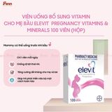  (Úc) Viên uống bổ sung vitamin cho mẹ bầu Elevit Pregnancy Vitamins & Minerals 100 viên 