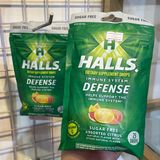  Kẹo ngậm ho Halls Immune System Defense Sugar-Free Assorted Citrus Vitamin C 25 viên 