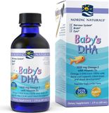  Siro bổ sung Omega 3, Vitamin D3 phát triển trí não cho bé sơ sinh Nordic Naturals Baby's DHA Liquid with Dropper 1050mg 2Oz 60ml 