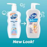  Sữa tắm, gội, xả 3 trong 1 cho bé Dial Kids Body + Hair Wash Peachy Clean 24Oz 709ml 