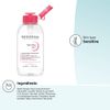  (Nắp nhấn UK ) Nước tẩy trang dịu nhẹ Bioderma Hồng Sensibio H2O Pump 28.7Oz 850ml 