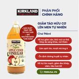  CTY - Giấm Táo Hữu Cơ Kirkland Signature Organic Apple Cider Vinegar 32Oz 946ml 