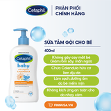  CTY-Sữa tắm gội cho bé Cetaphil Baby Wash & Shampoo With Organic Calendula 400ml 