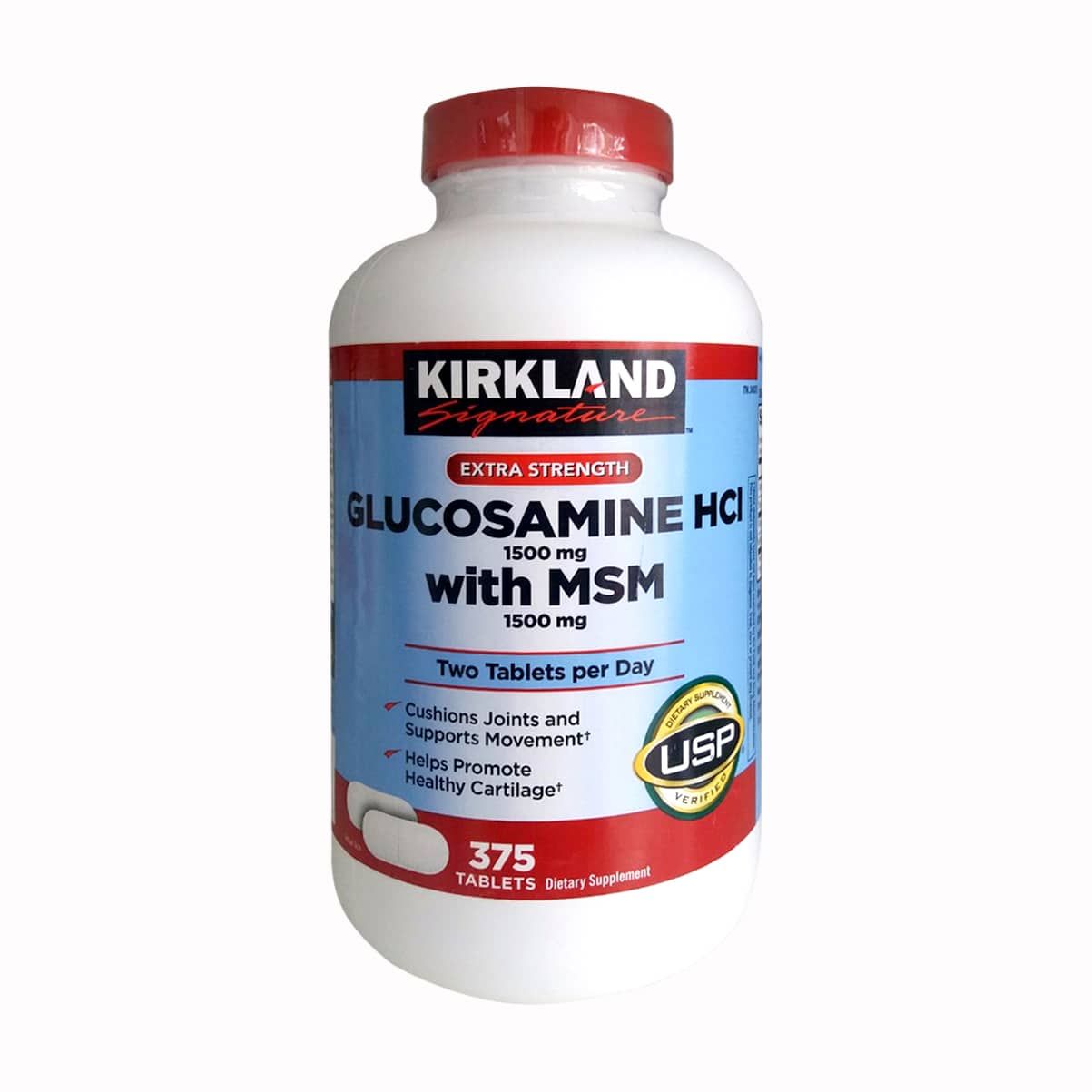  Viên uống bổ sung xương khớp Kirkland Glucosamine HCI 1500mg 375 viên 